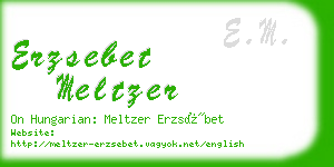 erzsebet meltzer business card